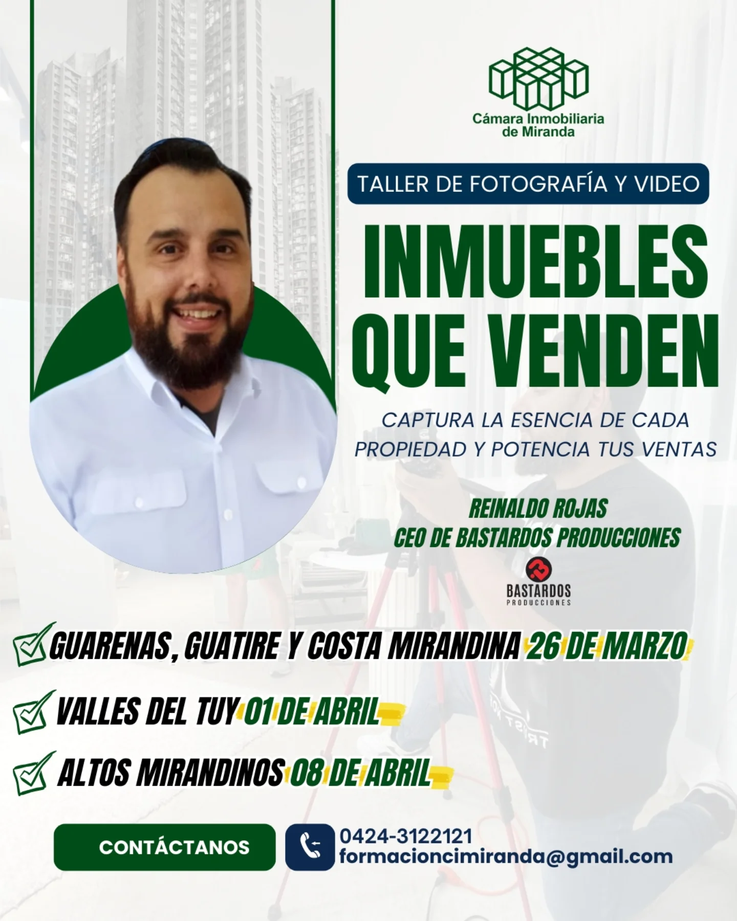 Taller de fotografía y video para el sector inmobiliario