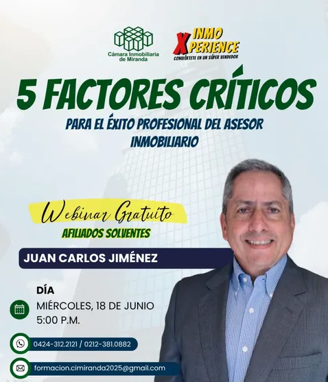 5 Factores críticos para el éxito del asesor inmobiliario