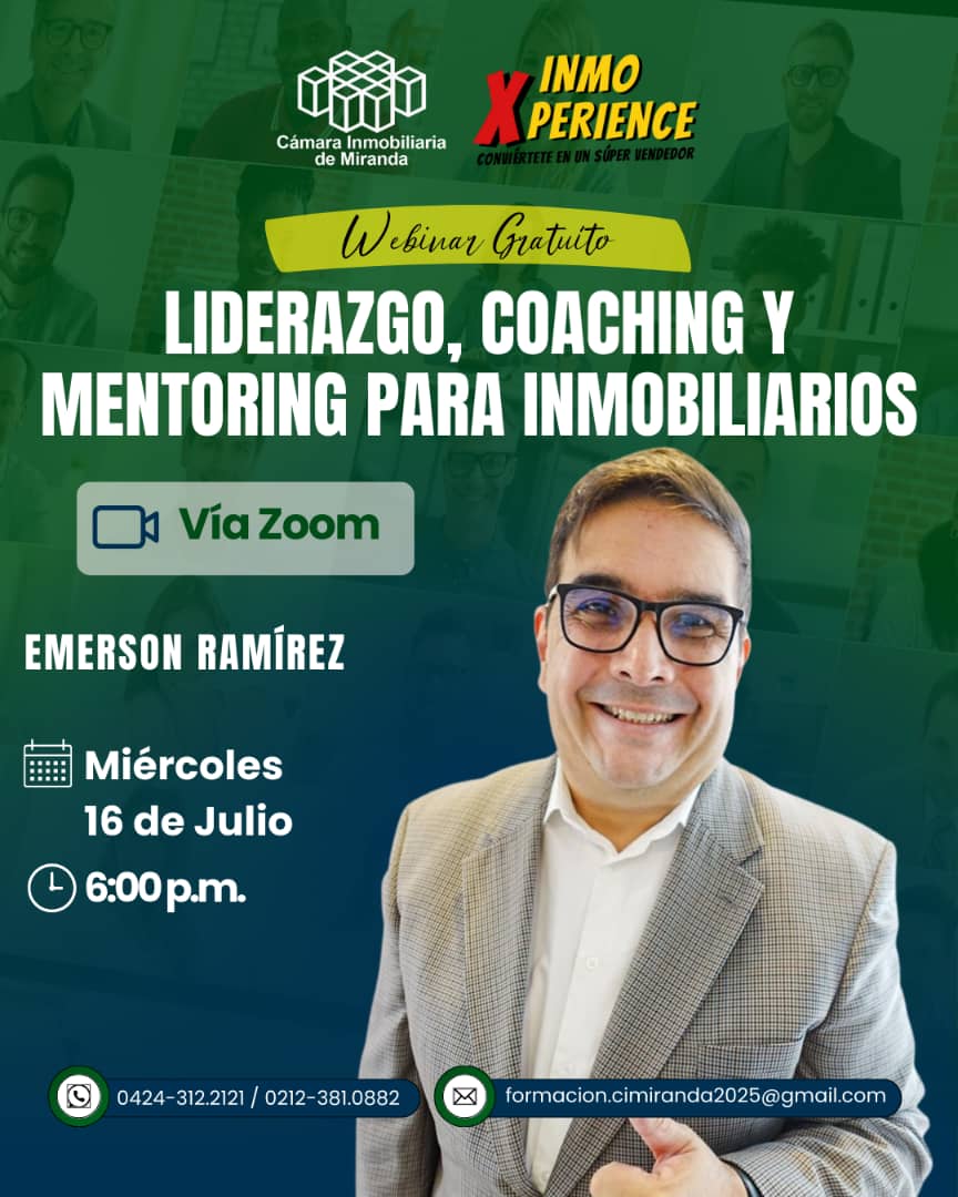 Liderazgo, coaching y mentoring para inmobiliarios