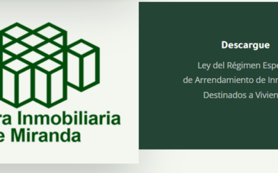 Descargue la Ley del Régimen Especial de Arrendamiento de Inmuebles Destinados a Vivienda